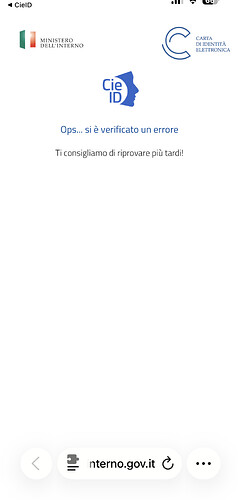 CieID - Errore