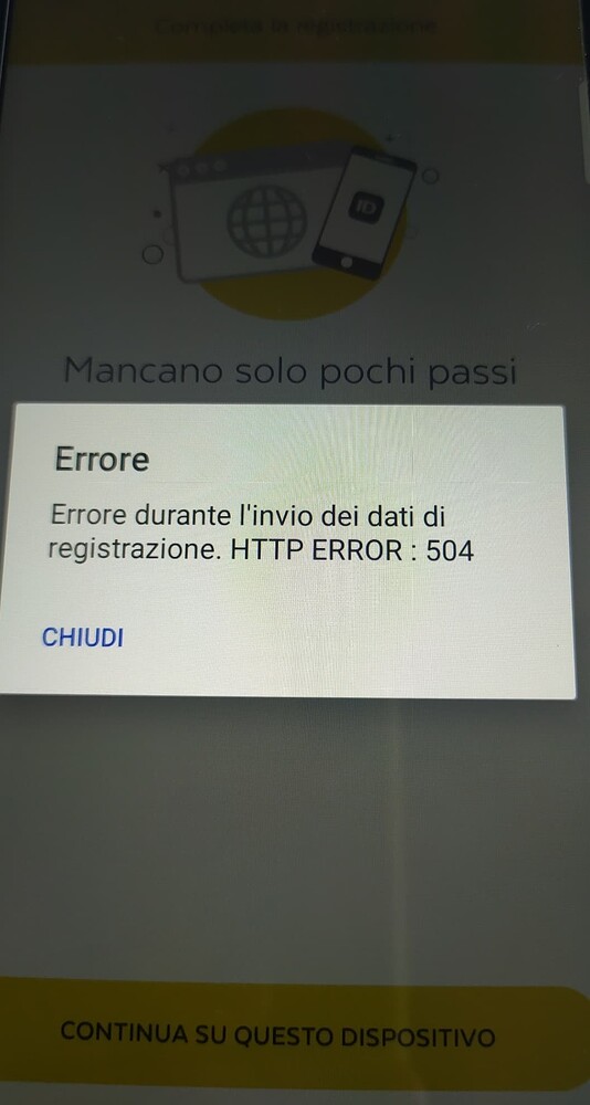 Posteid Si è Verificato Un Errore