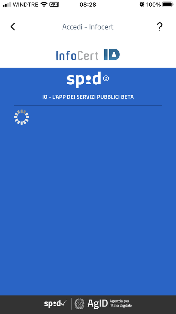 errore autenticazione in federazione spid